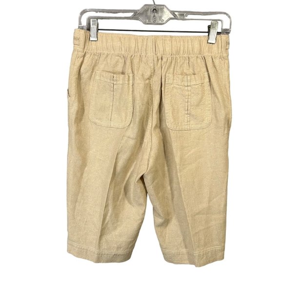 IB Diffusion Linen Blend Tan Casual Shorts Women's Size S GUC - Picture 4 of 12